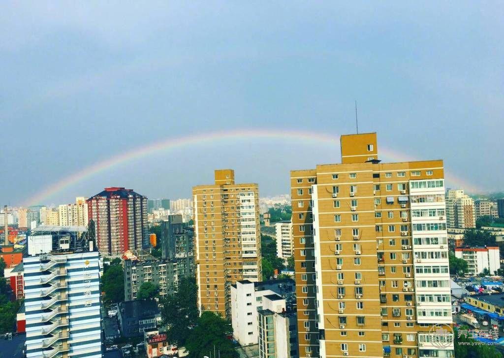 北京雨后掛雙彩虹，畫面唯美不敢看