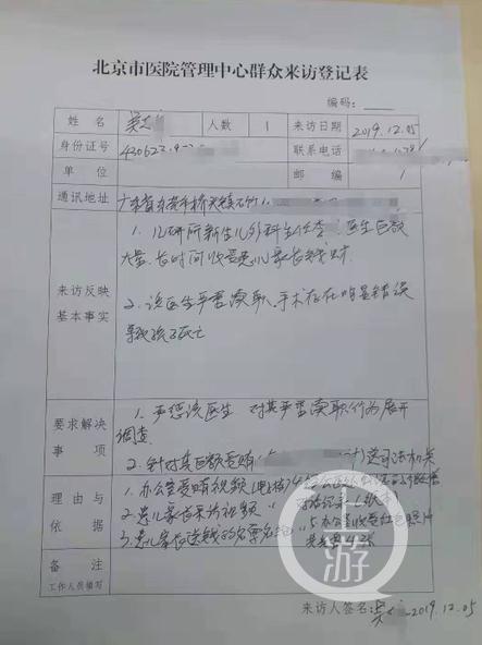 首都兒科研究所附屬兒童醫院一醫生被投訴多次收紅包