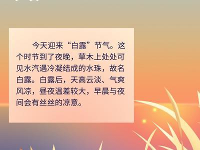 白露天始冷這樣養(yǎng)生更“有效”
