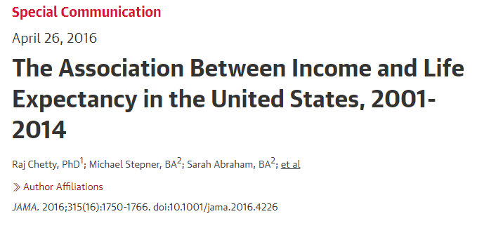 JAMA：越有錢的人越長壽！窮人：我們不配嗎？