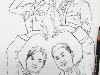 【挑戰365天正能量速寫畫】第43期：110和119領證了