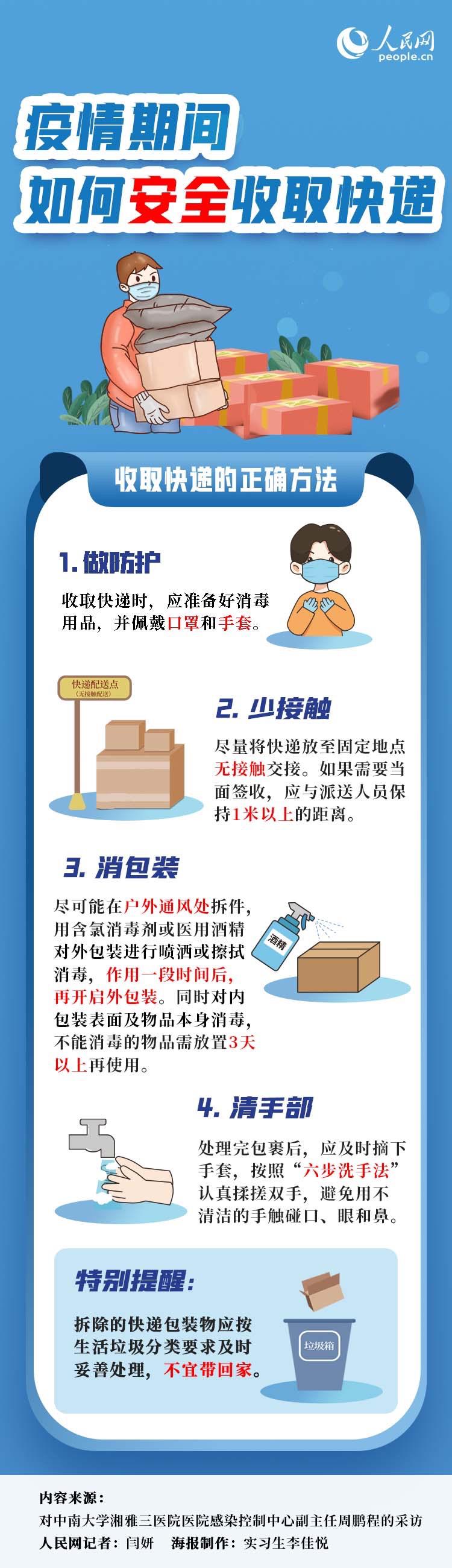 疫情期間如何安全收取快遞?-易網健康<a href=http://m.henggaotouzi.com/jkys/ target=_blank class=infotextkey>養生</a>網 疫情期間如何安全收取快遞?