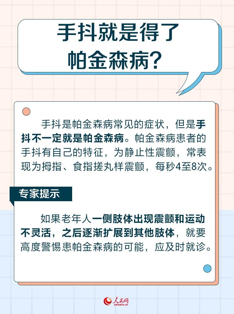 世界帕金森病日：帕金森病早識別 警惕身體發出的這些“信號”