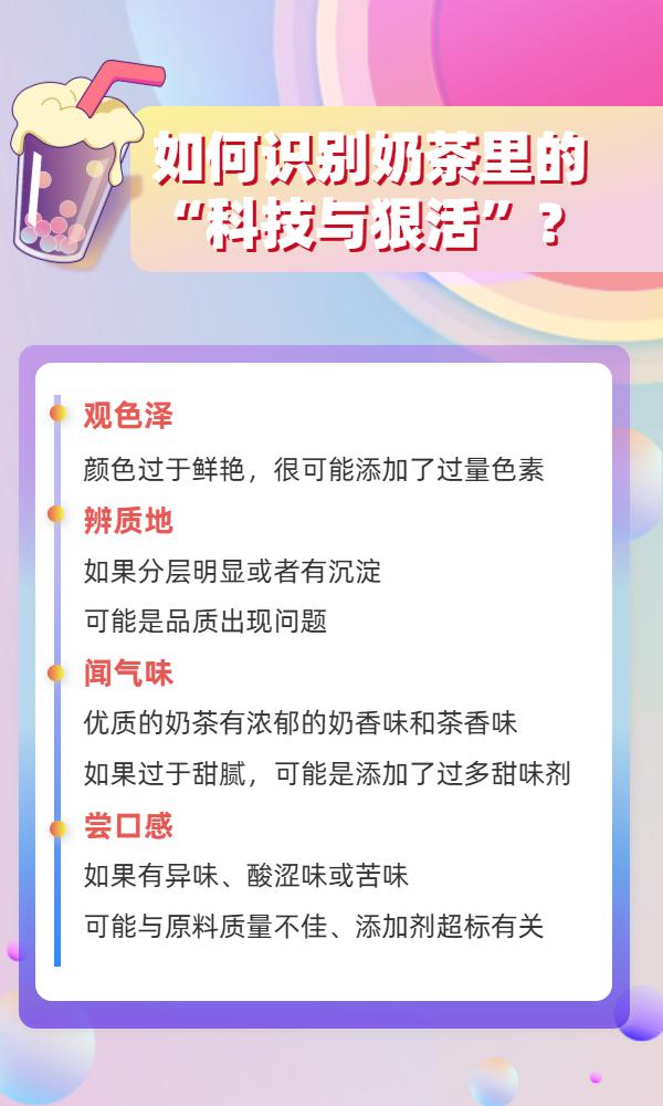 奶茶中有沒有“科技與狠活”？手把手教你識別