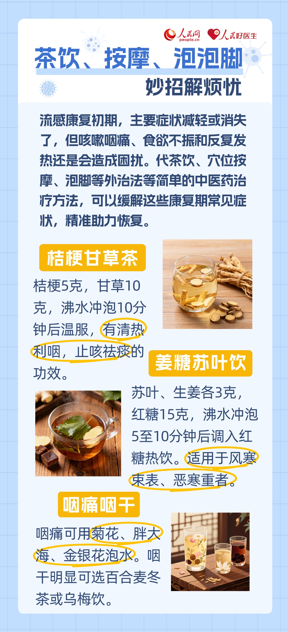 流感康復期，這份中醫養護指南請查收