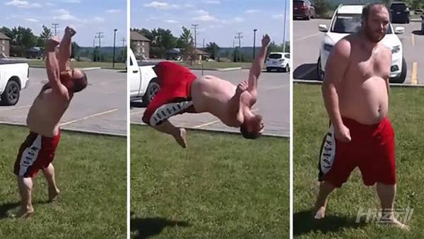 200斤的胖子還能玩跑酷？靈活到讓你懷疑眼睛