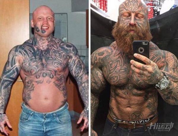 入過黑幫蹲過大獄！31歲健身逆襲成彪悍巨獸