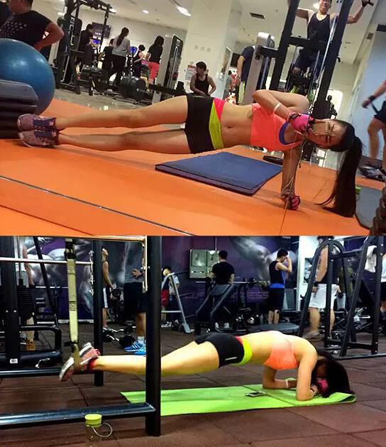 新疆妹子鍛煉出馬甲線的歷程故事