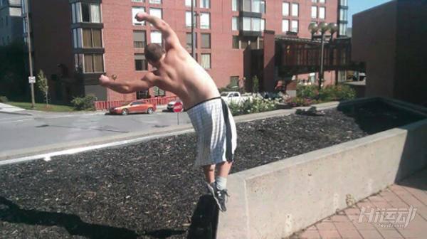 200斤的胖子還能玩跑酷？靈活到讓你懷疑眼睛