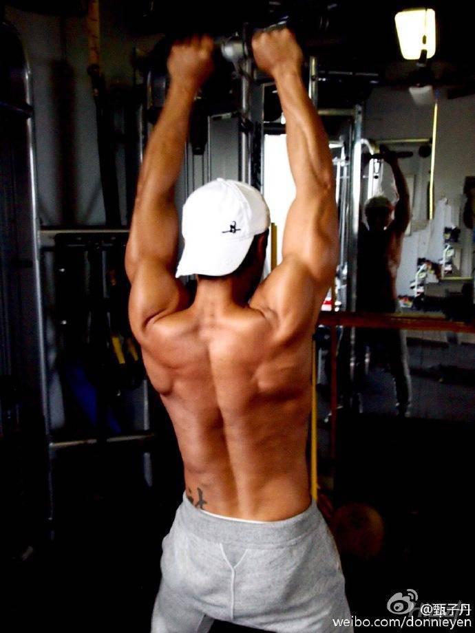 甄子丹秀健身肌肉 挑戰(zhàn)國(guó)外健身達(dá)人
