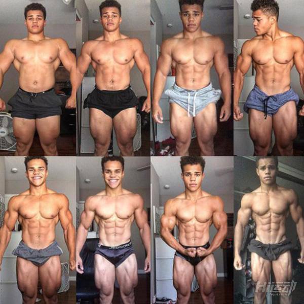 21歲小伙健身太強了：可以控制身體每一塊肌肉跳動