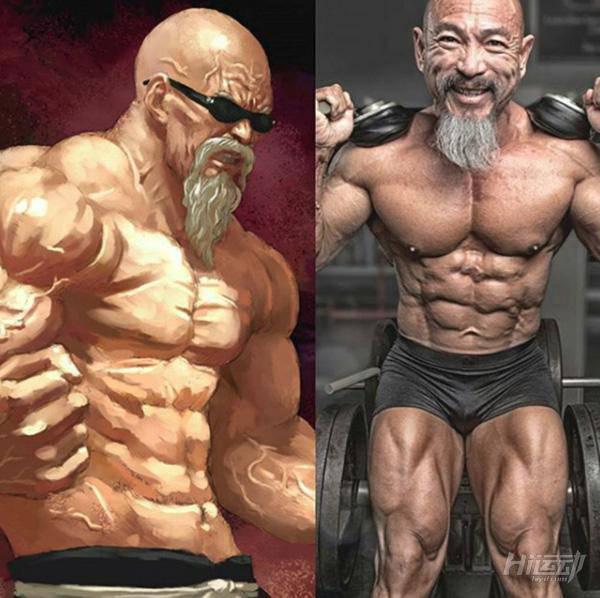 50多歲老頭迷戀“七龍珠”，瘋狂健身練成真實(shí)版龜仙人