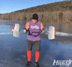 健身器械自己造：廢銅爛鐵加冰塊，冬季健身燥起來！