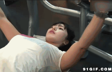 夏天運動的季節 美女的健身GIF