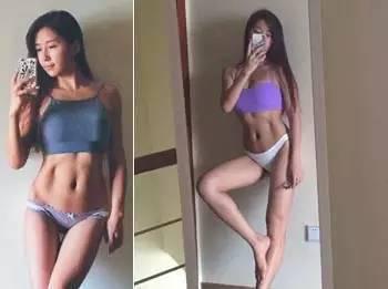 健身的妹子身材就是火辣 超級耐看