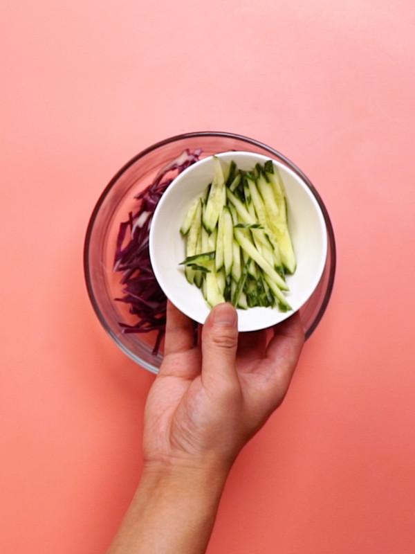 涼拌紫甘藍的做法-酸甜味拌菜譜