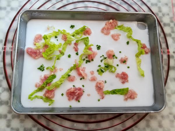 雙味卷腸粉的做法-咸鮮味蒸菜譜