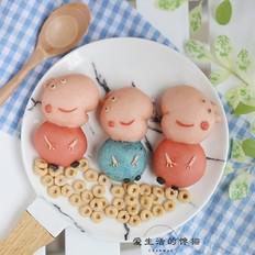 小豬佩奇饅頭的做法-甜味蒸菜譜