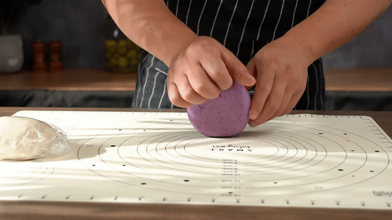 紫薯花開(kāi)饅頭的做法-甜味蒸菜譜