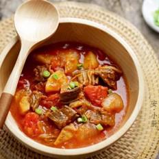 番茄燉鮮牛腩的做法-咸鮮味燉菜譜