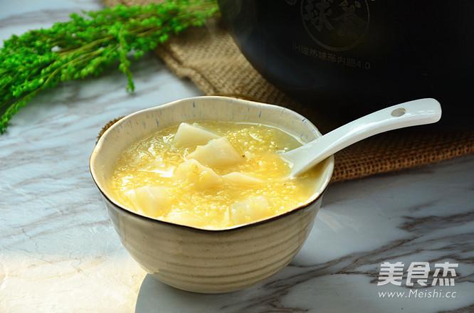 小米山藥粥的做法-家常味煮菜譜