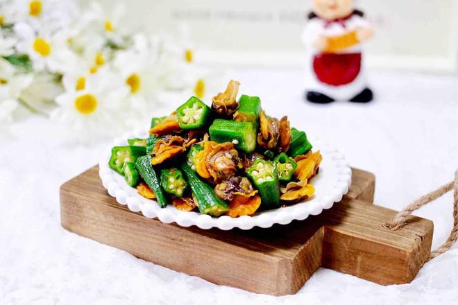 辣根溫拌秋葵毛蛤的做法-芥末味拌菜譜