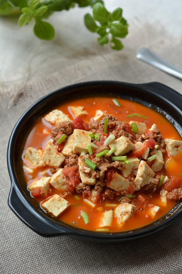 肉末番茄豆腐的做法-家常味煮菜譜