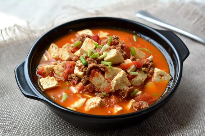肉末番茄豆腐的做法-家常味煮菜譜
