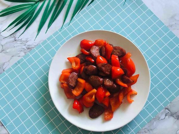 紅椒牛肉腸的做法-家常味炒菜譜