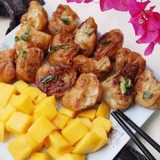 芒果油條蝦的做法-咸鮮味煎菜譜