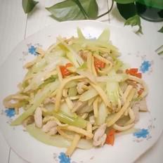 芹菜干子炒肉絲的做法-家常味炒菜譜