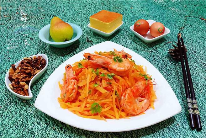 海蝦炒土豆絲的做法-咸鮮味炒菜譜