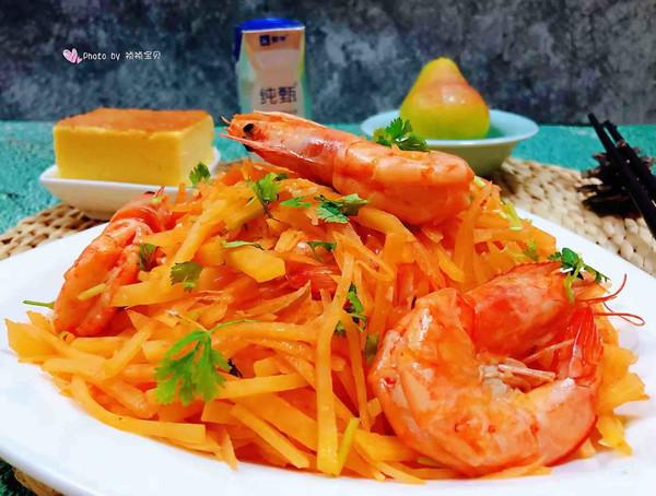 海蝦炒土豆絲的做法-咸鮮味炒菜譜