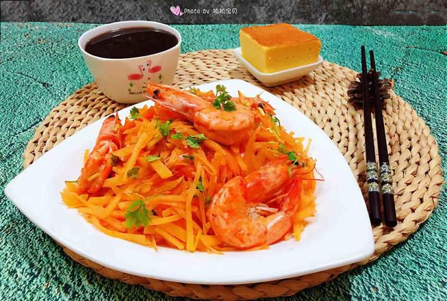 海蝦炒土豆絲的做法-咸鮮味炒菜譜