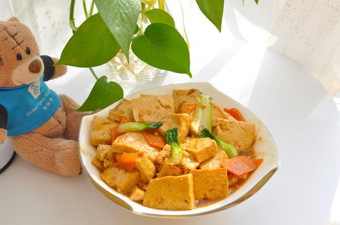 蠔油燉北豆腐的做法-家常味燉菜譜