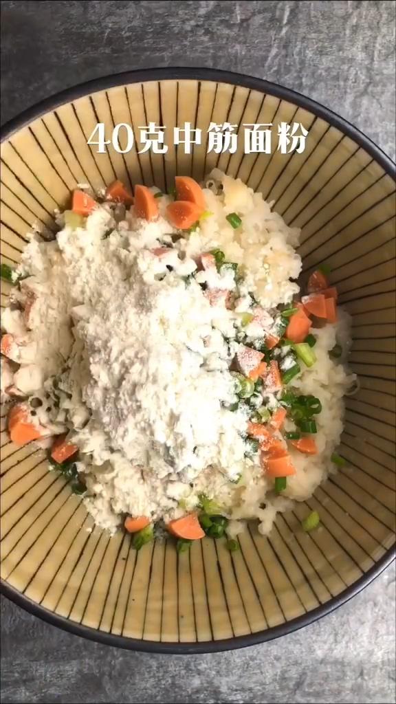 香煎小藕餅的做法-咸鮮味煎菜譜