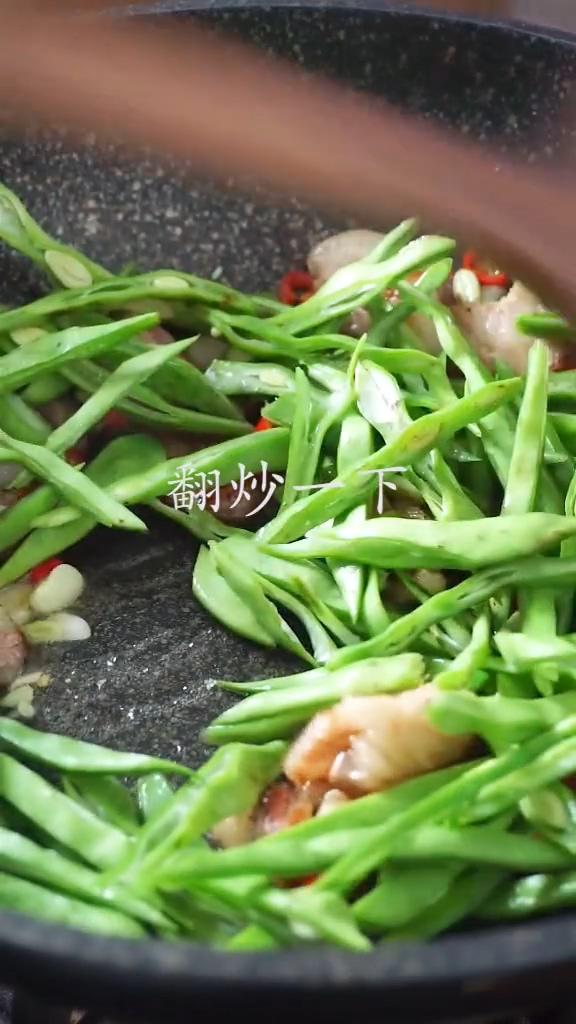 家常小炒四季豆的做法-咸鮮味炒菜譜