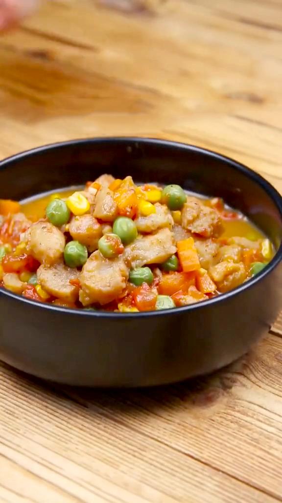 減肥餐五彩龍利魚的做法-咸鮮味炒菜譜