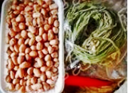 苔菜花生仁的做法-酸甜味拌菜譜