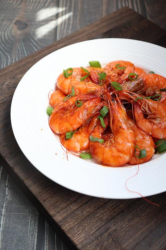 茄汁大蝦的做法-家常味炒菜譜