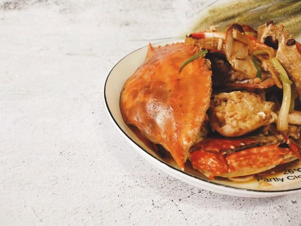蔥姜梭子蟹的做法-咸鮮味炒菜譜