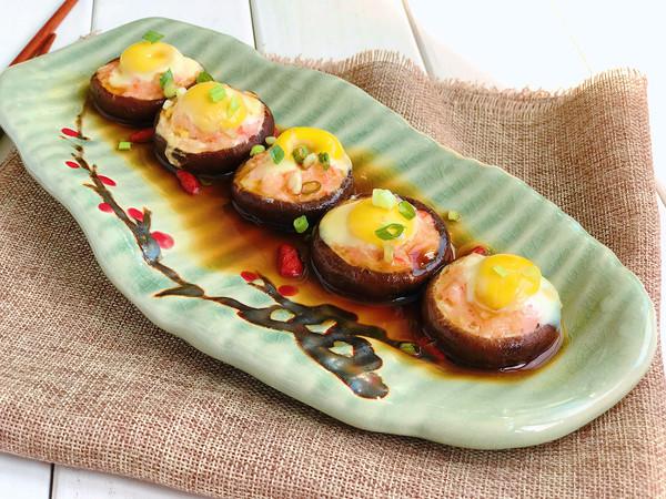 香菇蝦釀鵪鶉蛋的做法-咸鮮味蒸菜譜