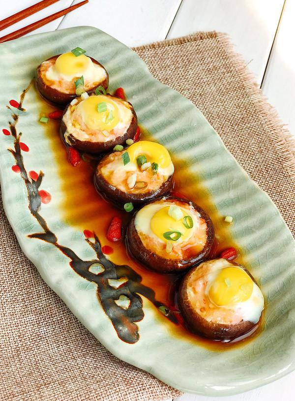 香菇蝦釀鵪鶉蛋的做法-咸鮮味蒸菜譜