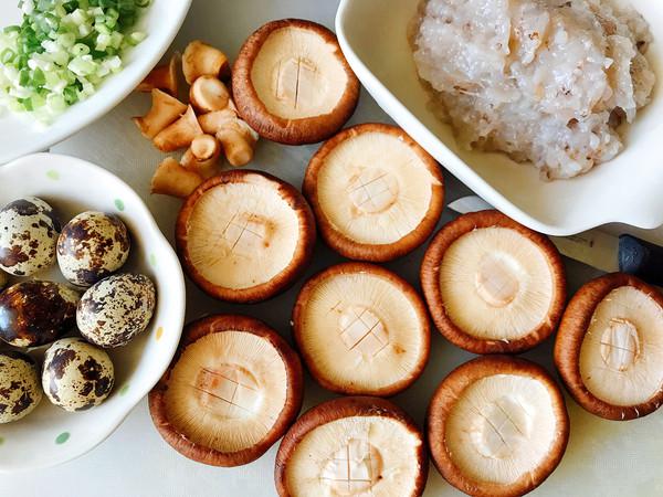 香菇蝦釀鵪鶉蛋的做法-咸鮮味蒸菜譜