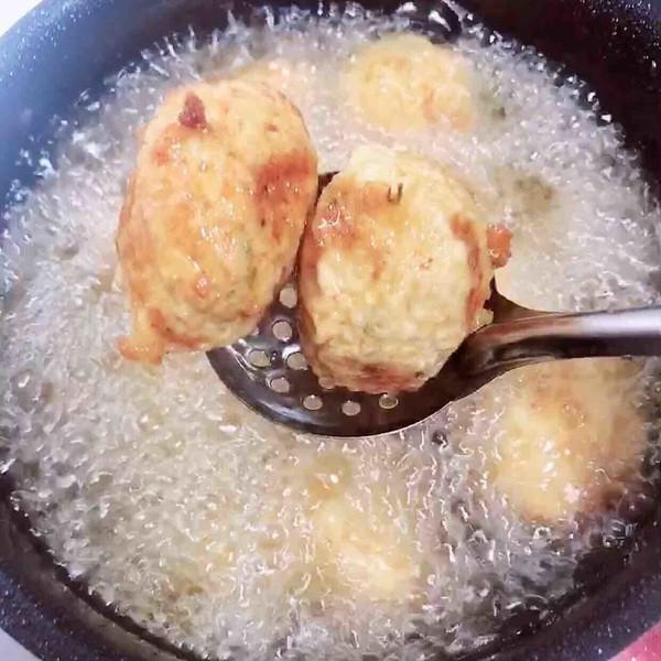 天婦羅土豆蝦球的做法-咸鮮味炸菜譜