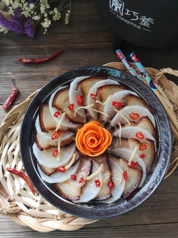 蘿卜蒸臘肉的做法-咸鮮味蒸菜譜