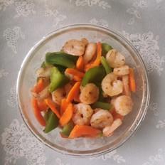 蝦仁炒時蔬的做法-家常味炒菜譜