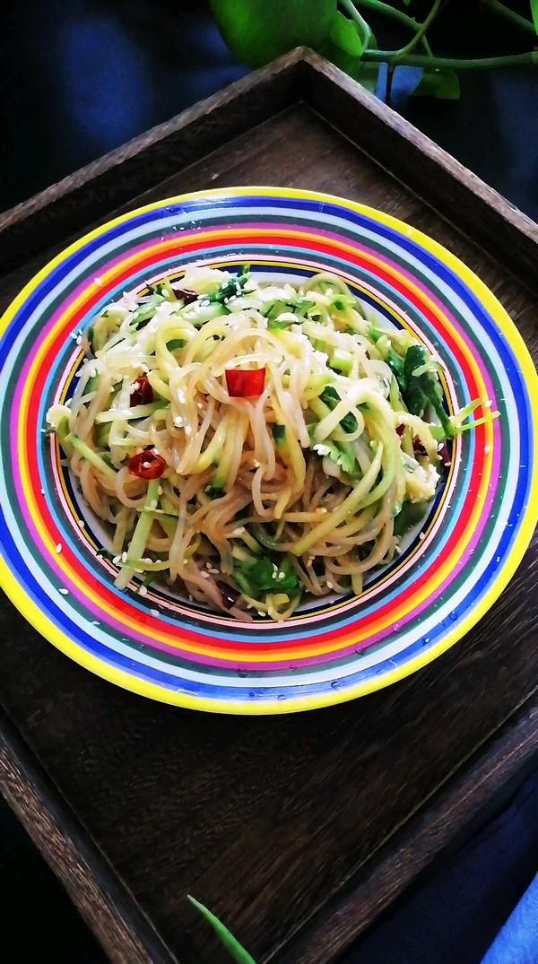 魔芋絲拌黃瓜的做法-香辣味拌菜譜