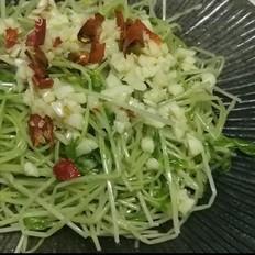 家常拌豆苗的做法-咸鮮味拌菜譜