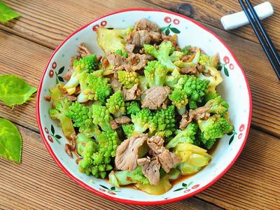 寶塔菜炒肉片的做法-家常味炒菜譜